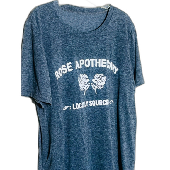 Schitt's Creek Rose Apothecary Graphic T-Shirt Gray XXL David Short Sleeve - Picture 2 of 6
